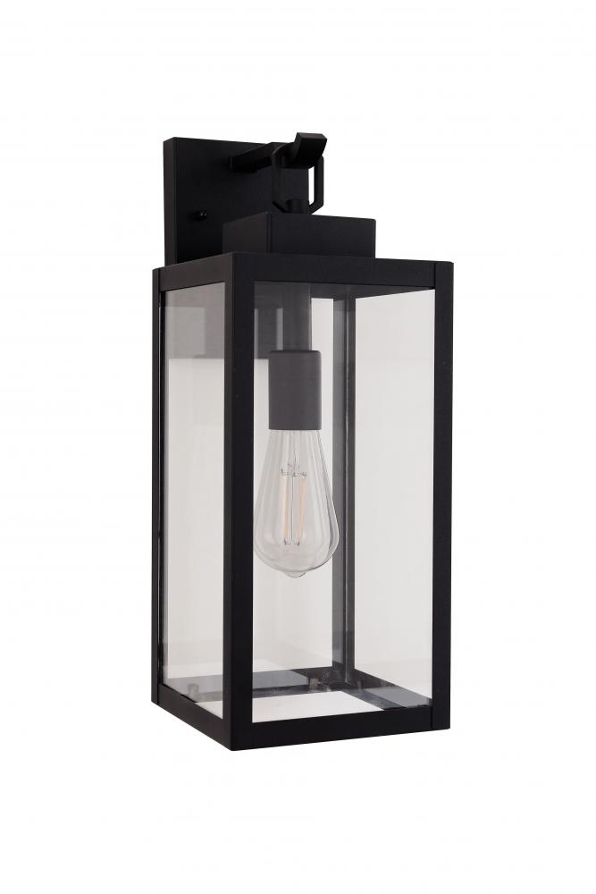 Marin 1 Light 16.88&#34; Outdoor Lantern in Textured Black