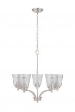  50225-BNK - Tyler 5 Light Chandelier in Brushed Polished Nickel