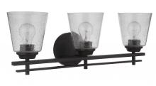 Craftmade 19624FB3 - Drake 3 Light Vanity in Flat Black