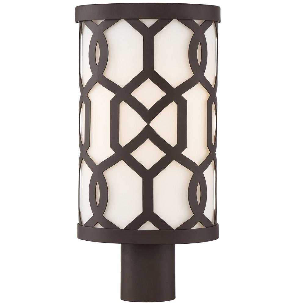 Libby Langdon Jennings 1 Light Dark Bronze Outdoor Post