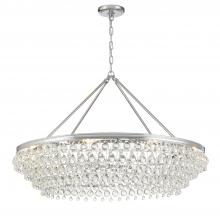 Crystorama 278-CH - Calypso 8 Light Crystal Teardrop Polished Chrome Chandelier