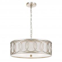 Crystorama 287-SA - Libby Langdon Graham 6 Light Antique Silver Chandelier