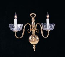 Crystorama 4202-PB - Crystorama 2 Light Polished Brass Sconce