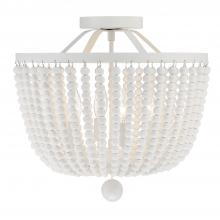 Crystorama 604-MT_CEILING - Rylee 4 Light Matte White Semi Flush Mount