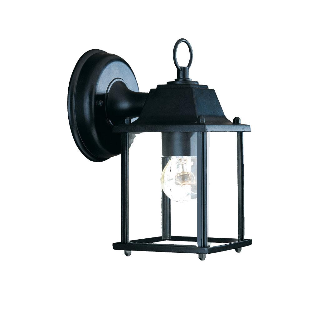 Builder&#39;s Choice Collection Wall-Mount 1-Light Outdoor Matte Black Light Fixture