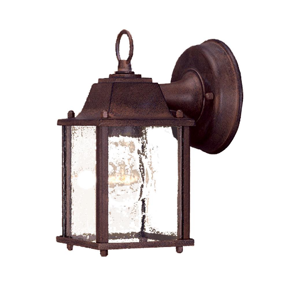 Builder&#39;s Choice Collection Wall-Mount 1-Light Outdoor Burled Walnut Light Fixture