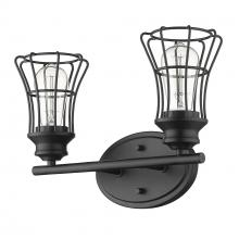 Acclaim Lighting IN41281BK - Piers 2-Light Matte Black Vanity