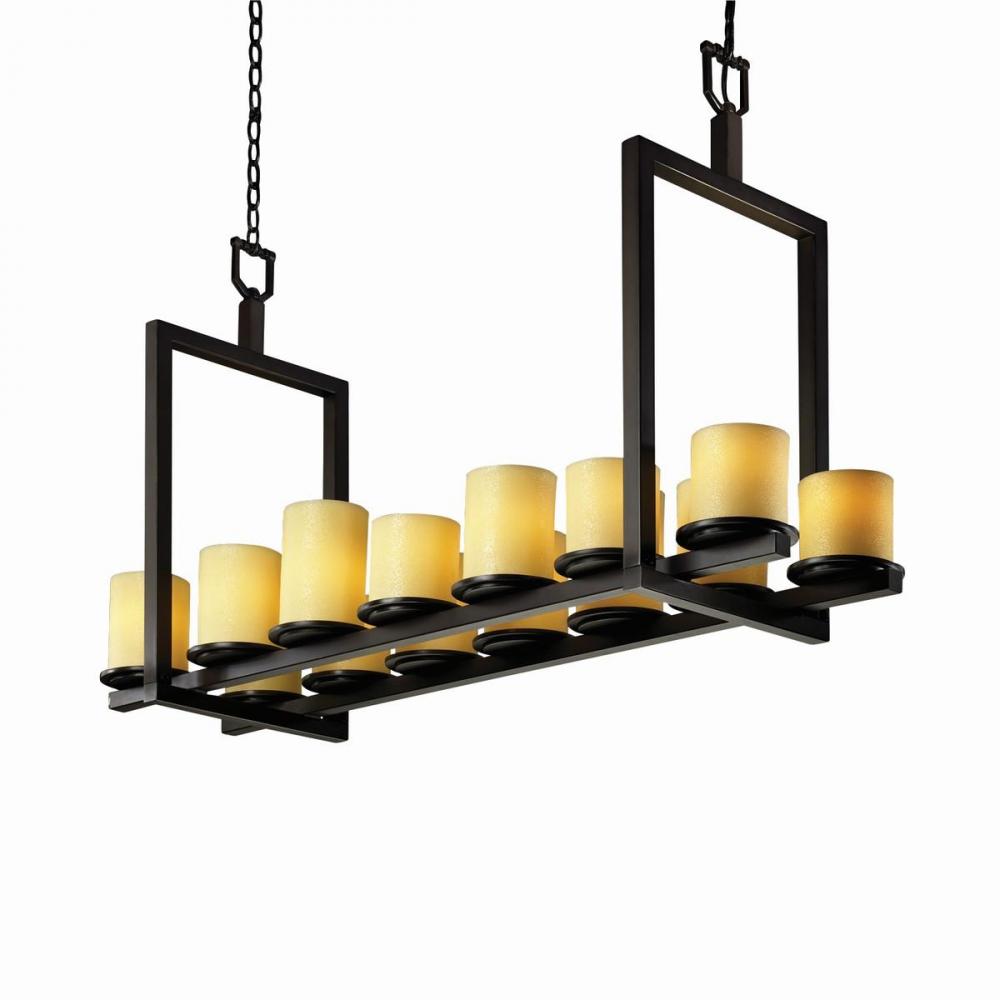 Dakota 14-Light Bridge Chandelier (Short)