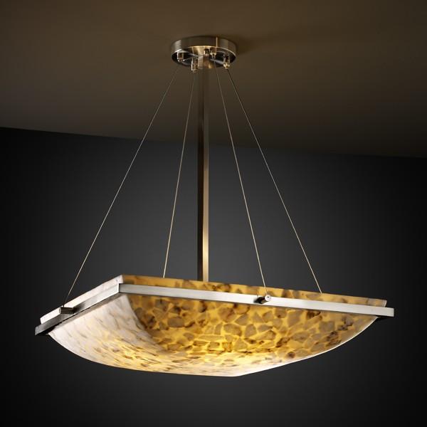 24&#34; Square LED Pendant Bowl w/ Ring