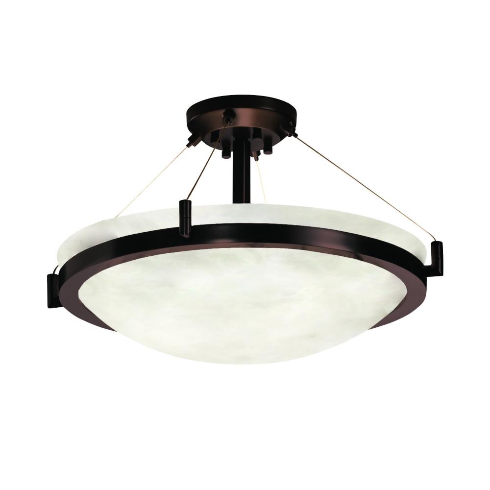 36&#34; LED Semi-Flush Bowl w/ Ring