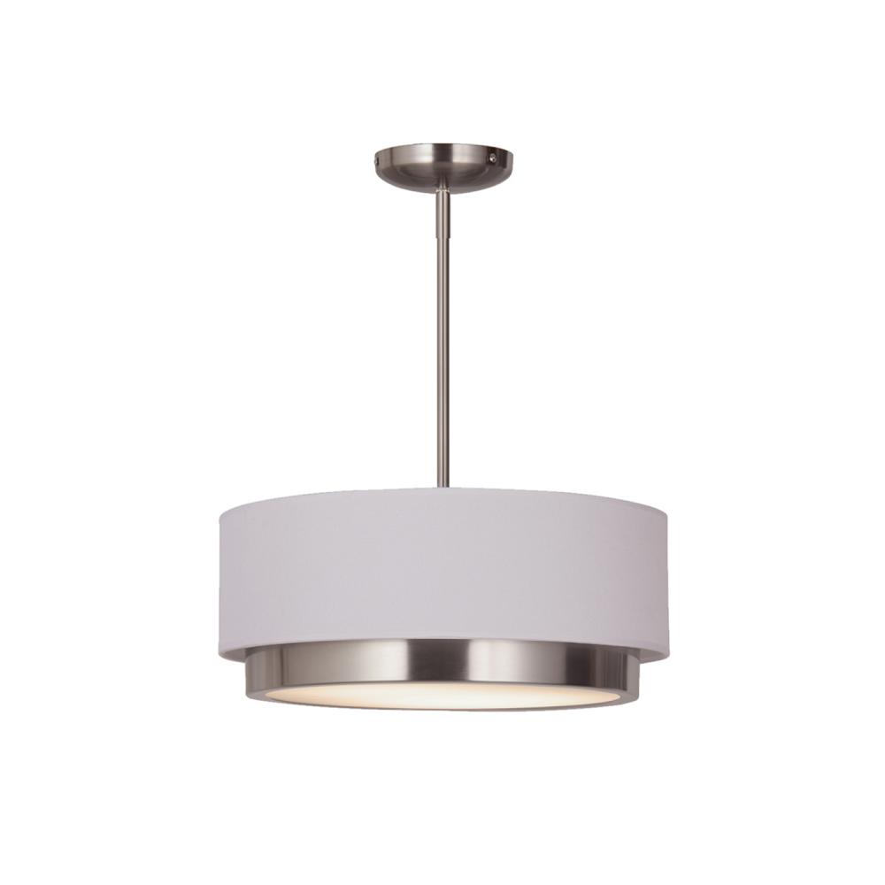 Tate 16&#34; LED Semi-Flush Drum Pendant