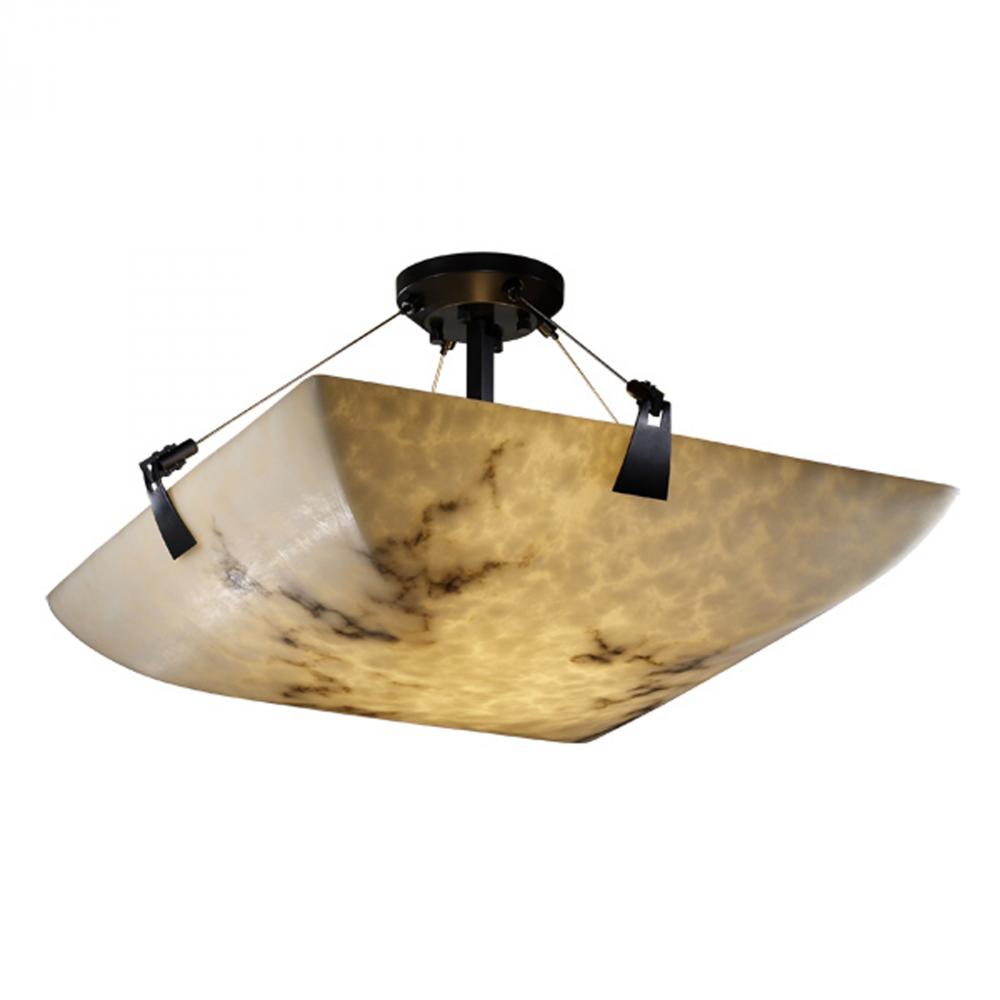 24&#34; LED Semi-Flush Bowl w/ Tapered Clips