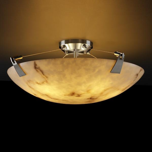 24&#34; Semi-Flush Bowl w/ Tapered Clips