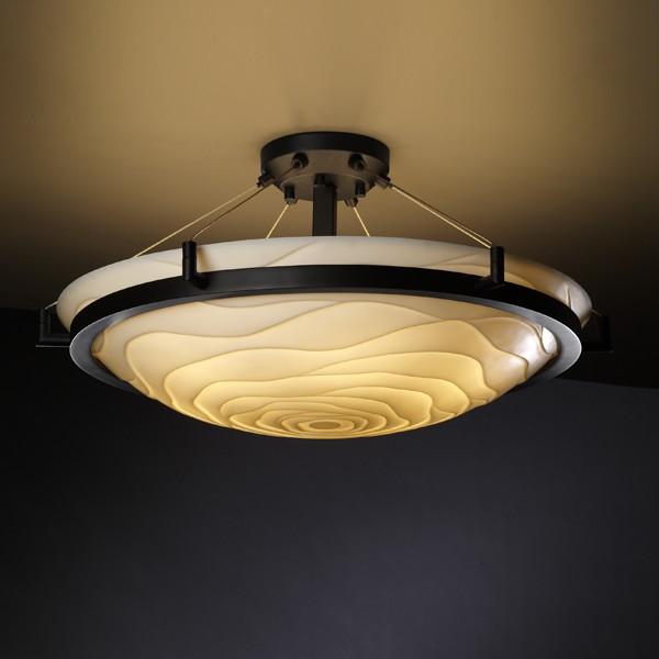 24&#34; LED Semi-Flush Bowl w/ Ring