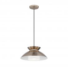 Justice Design Group FSN-4187-OPAL-BRSS - Noreen 14" 1-Light Pendant