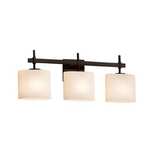 Justice Design Group FSN-8413-30-OPAL-DBRZ - Union 3-Light Bath Bar