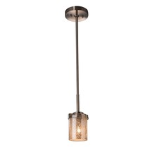 Justice Design Group FSN-8455-10-MROR-NCKL - Atlas 1-Light Mini-Pendant