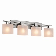 Justice Design Group FSN-8704-30-FRCR-NCKL - Aero 4-Light Bath Bar