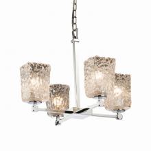  GLA-8420-26-CLRT-CROM - Tetra 5-Light Chandelier