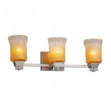 Justice Design Group GLA-8473-16-GLDC-NCKL - Ardent 3-Light Bath Bar