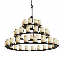 Justice Design Group ALR-8714-10-DBRZ-LED45-31500 - Dakota 45-Light 3-Tier Ring LED Chandelier