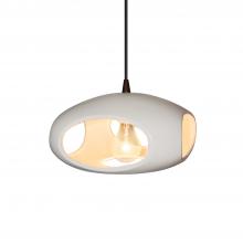 Justice Design Group CER-6440-BIS-DBRZ-WTCD - Punch 1-Light Pendant