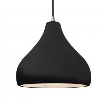 Justice Design Group CER-6565-BKMT-NCKL-BKCD - Large Droplet 1-Light Pendant