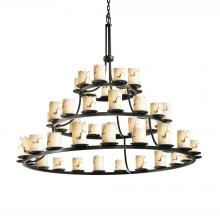 Justice Design Group FAL-8714-12-DBRZ-LED45-31500 - Dakota 45-Light 3-Tier Ring LED Chandelier