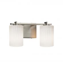 Justice Design Group FSN-8442-10-RBON-NCKL - Era 2-Light Bath Bar