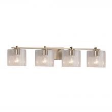 Justice Design Group FSN-8444-30-SEED-BRSS - Era 4-Light Bath Bar