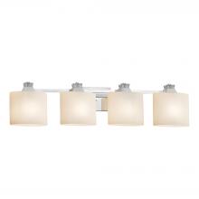 Justice Design Group FSN-8474-30-OPAL-CROM - Ardent 4-Light Bath Bar