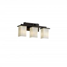 Justice Design Group FSN-8673-15-RBON-DBRZ-LED3-2100 - Montana 3-Light LED Bath Bar