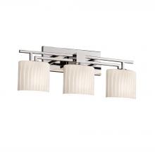 Justice Design Group FSN-8703-30-RBON-CROM-LED3-2100 - Aero 3-Light LED Bath Bar