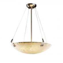 Justice Design Group PNA-9642-35-BANL-NCKL-LED5-5000 - 24" LED Pendant Bowl w/ Tapered Clips