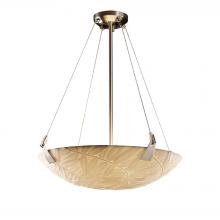 Justice Design Group PNA-9642-35-BMBO-NCKL-LED5-5000 - 24" LED Pendant Bowl w/ Tapered Clips