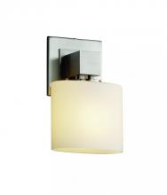 Justice Design Group FSN-8707-30-WEVE-DBRZ - Aero ADA 1-Light Wall Sconce (No Arms)