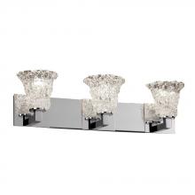 Justice Design Group GLA-8923-16-GLDC-DBRZ - Modular 3-Light Bath Bar