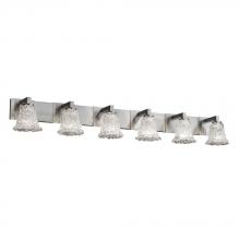 Justice Design Group GLA-8926-30-LACE-NCKL - Modular 6-Light Bath Bar