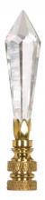 Satco Products Inc. 90/1739 - U-Drop Cut Crystal Finial; 3-1/4" Height; 1/4-27