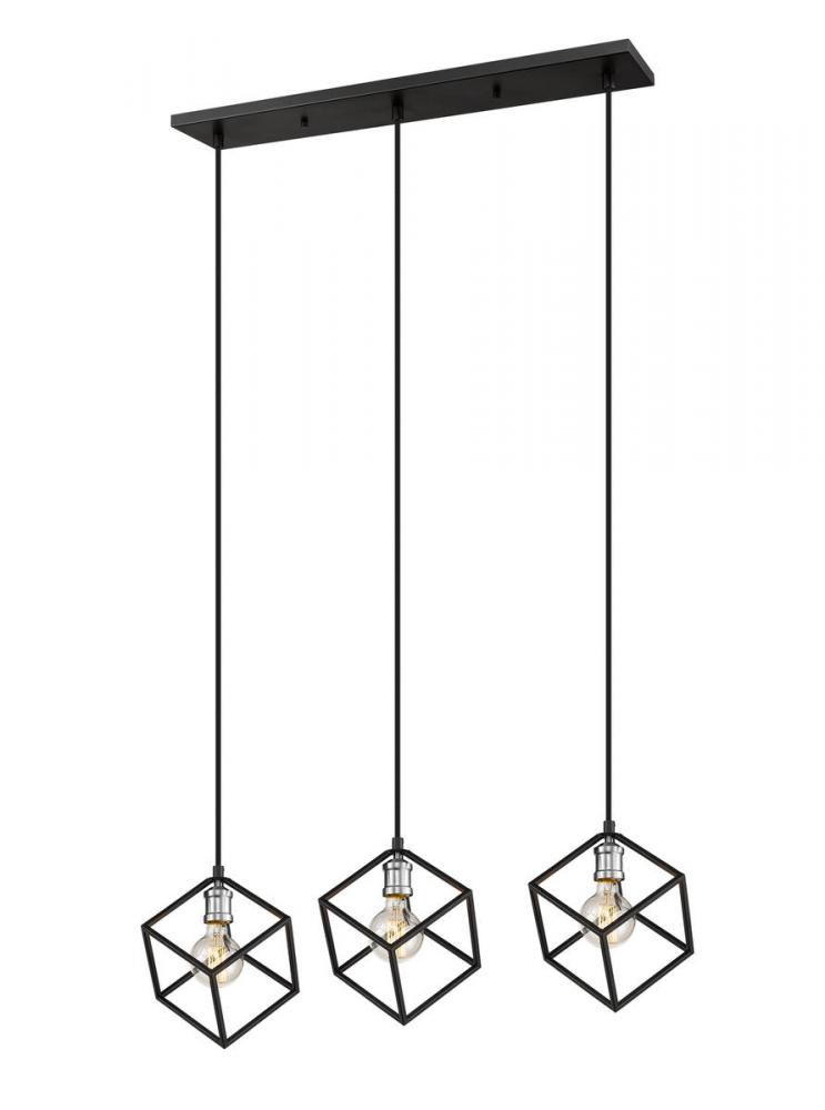 3 Light Linear Chandelier