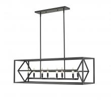 Z-Lite 457-8L-MB - 8 Light Linear Chandelier