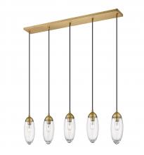 Z-Lite 651P-5L-RB - 5 Light Linear Chandelier