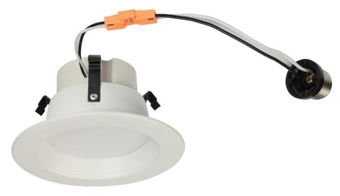 10W Recessed LED Downlight 4&#34; Dimmable 3000K E26 (Medium) Base, 120 Volt, Box