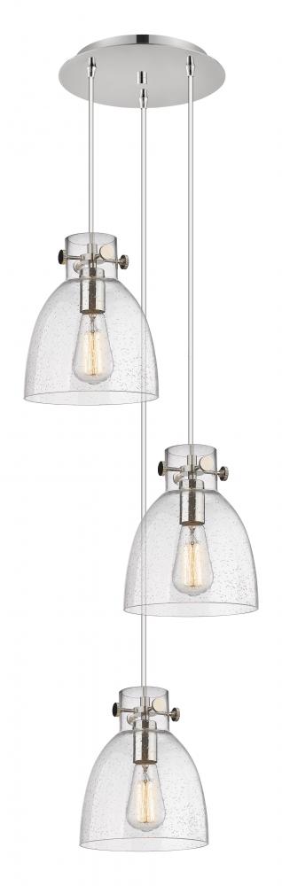 Newton Bell - 3 Light - 16 inch - Polished Nickel - Multi Pendant