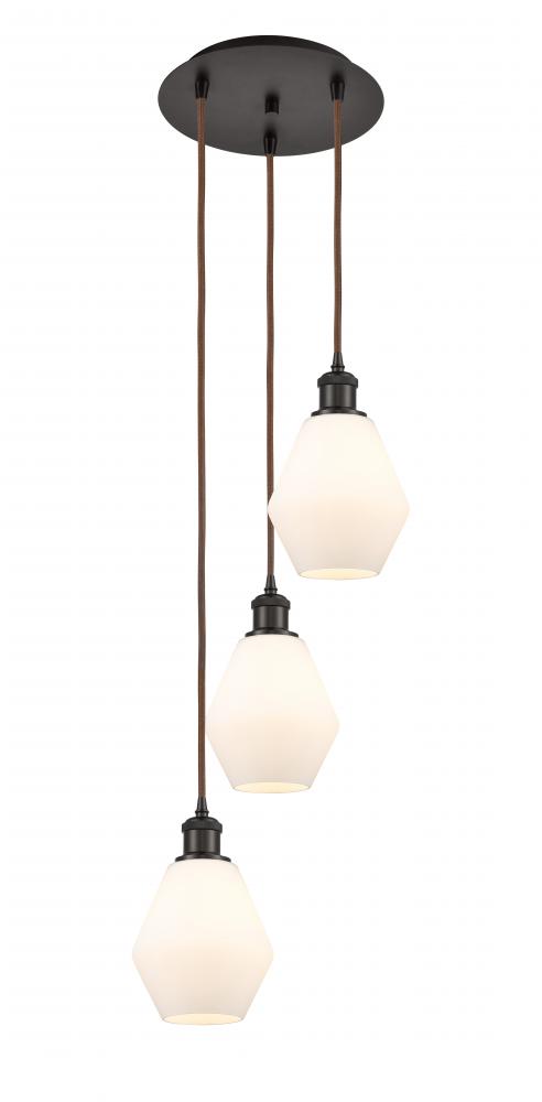 Cindyrella - 3 Light - 13 inch - Oil Rubbed Bronze - Cord Hung - Multi Pendant