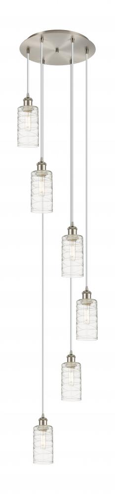 Crown Point - 6 Light - 16 inch - Brushed Satin Nickel - Multi Pendant