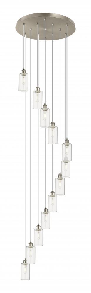 Crown Point - 12 Light - 24 inch - Brushed Satin Nickel - Multi Pendant