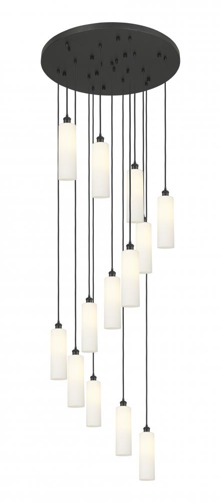 Crown Point - 13 Light - 32 inch - Matte Black - Multi Pendant