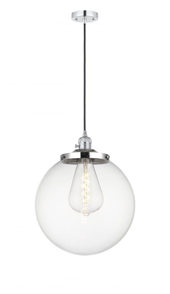 Beacon - 1 Light - 14 inch - Polished Chrome - Cord hung - Mini Pendant