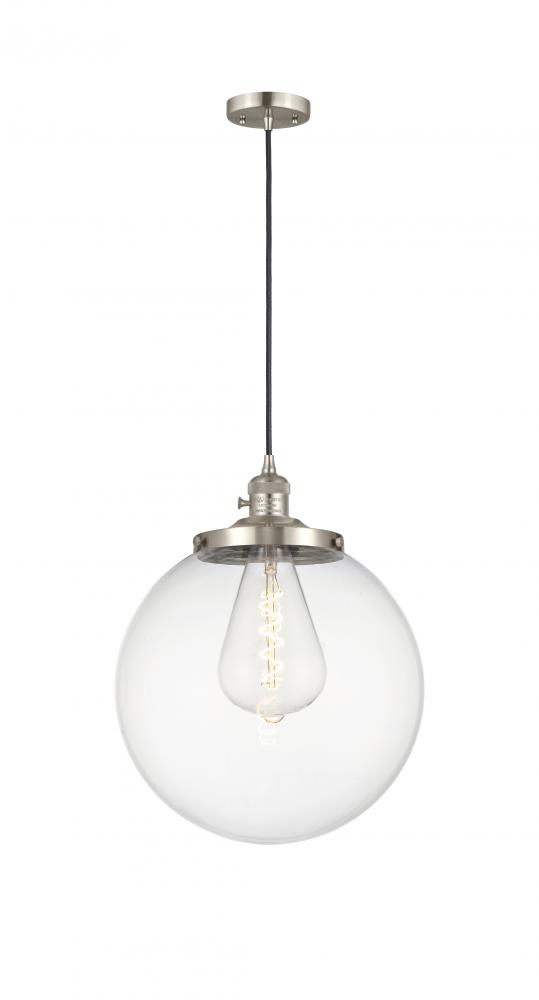 Beacon - 1 Light - 14 inch - Brushed Satin Nickel - Cord hung - Mini Pendant